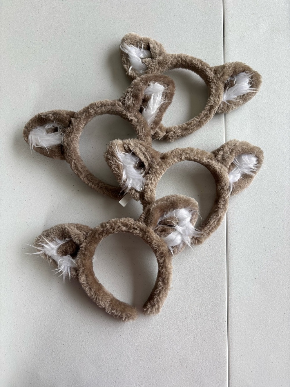 Kids Brown Plush Bear Ear Headband - Soft Fuzzy Costume Accessory